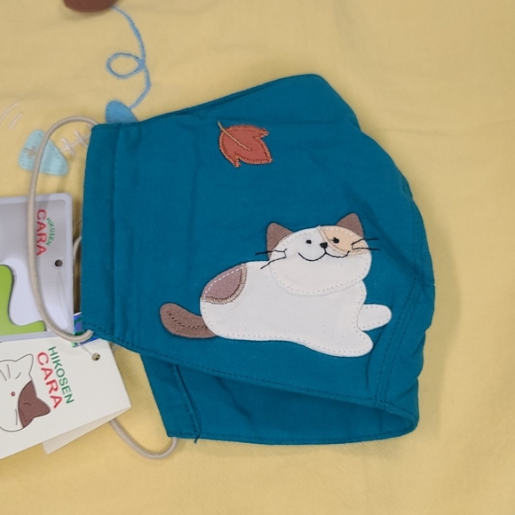 1 Adult Turquoise Blue HIKOSEN Embroidered Mask - Picture 2 of 10